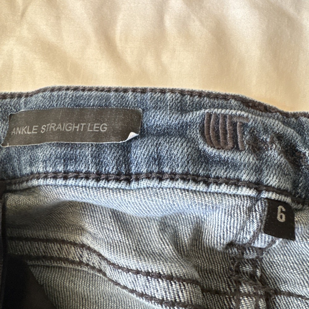 Kuth From The Kloth Women's Ankle Straight Leg Cuff Size 6 Denim Jeans - Picture 5 of 7